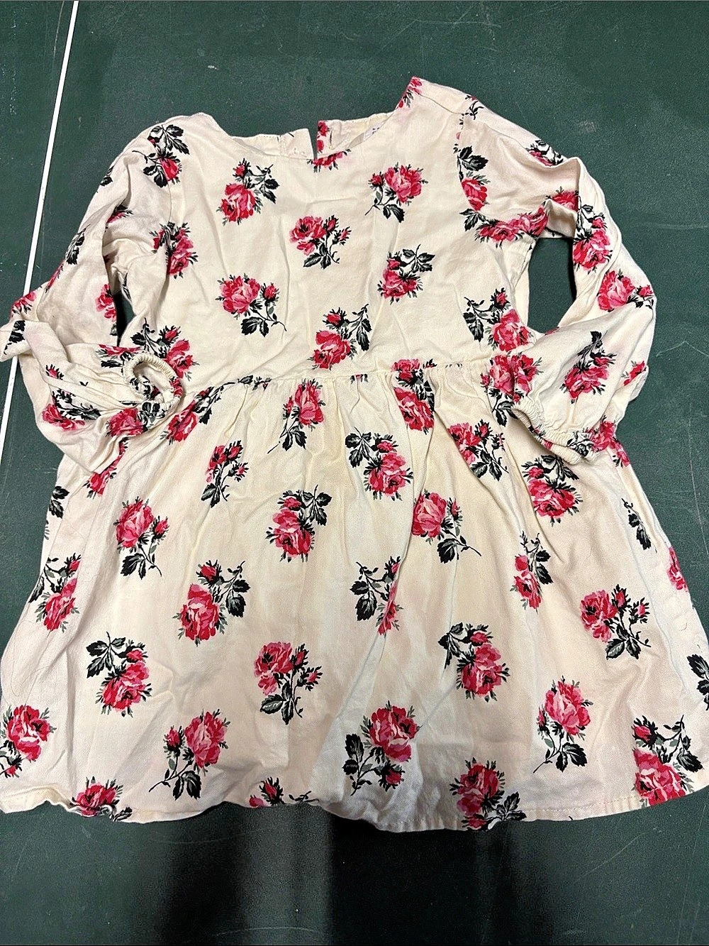 baby GAP Floral Long Sleeve Dress Girls Size 2T Like New